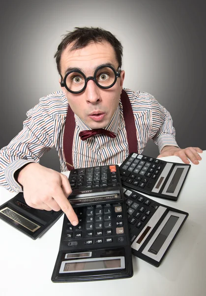 Funny accountant — Stockfoto