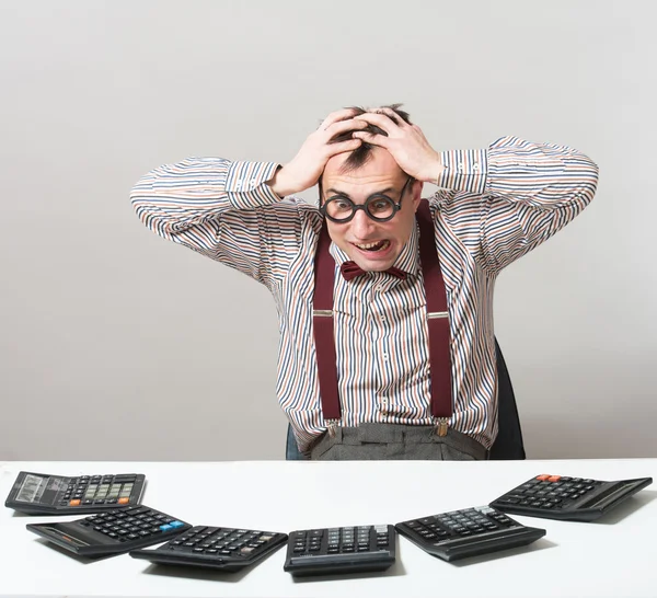 Tired accountant Stock Picture