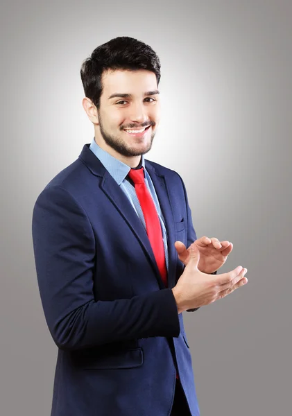 Man clapping hands — Stock Photo, Image