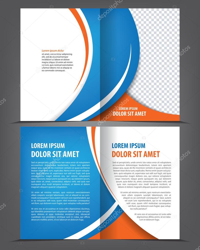 bifold brochure template design stock vector irinaww 70844697