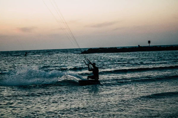 Tel Aviv Israel October 2020 View Unidentified Israeli People Practicing — Stock Photo, Image