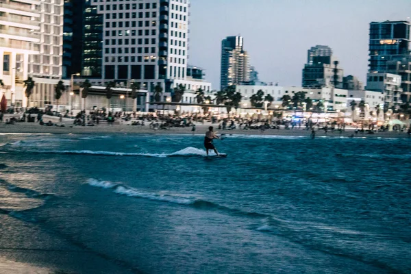 Tel Aviv Israel Oktober 2020 Blick Auf Nicht Identifizierte Israelis — Stockfoto