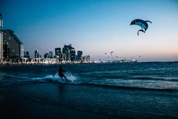 Tel Aviv Israel October 2020 View Unidentified Israeli People Practicing — Stock Photo, Image