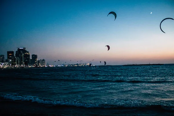 Tel Aviv Israel October 2020 View Unidentified Israeli People Practicing — Stock Photo, Image