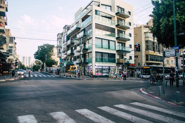 Tel Aviv Israel Outubro 2020 Vista Pessoas Israelenses Não Identificadas — Fotografia de Stock