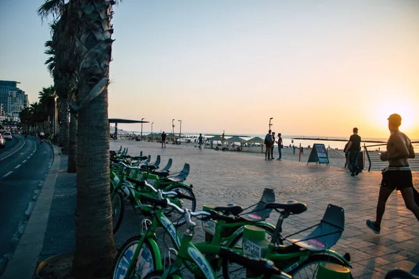 Tel Aviv Israel Oktober 2020 Blick Auf Unbekannte Die Während — Stockfoto