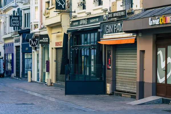 Reims Frankreich Oktober 2020 Blick Auf Die Geschäfte Der Innenstadt — Stockfoto
