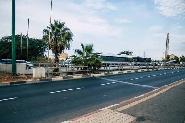 以色列特拉维夫2020年11月1日科罗纳威斯疫情爆发期间特拉维夫空旷街道的景观和对以色列居民实施的封锁 — 图库照片