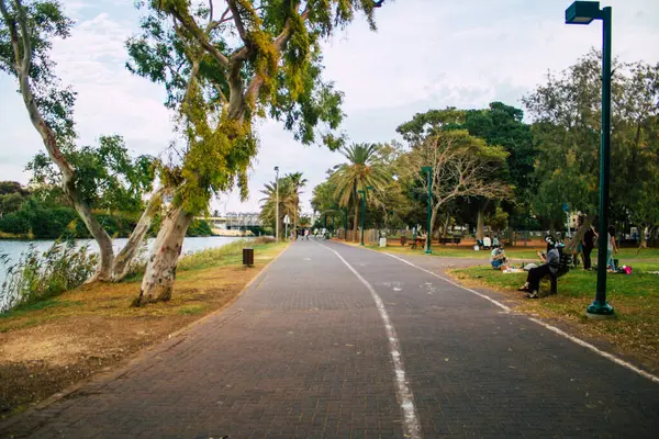 Tel Aviv Israele Novembre 2020 Veduta Giardino Pubblico Aperto Tel — Foto Stock