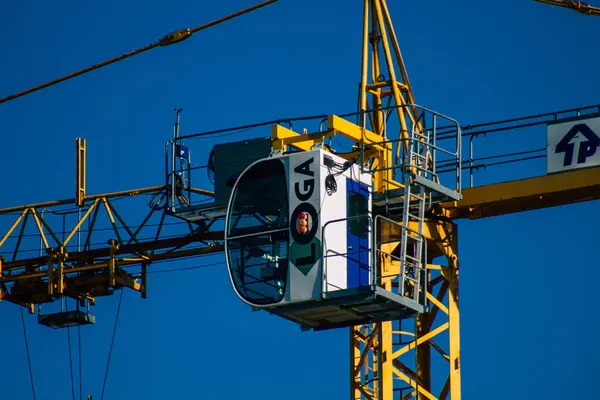 Reims France November 2020 View Construction Site New Building Located — Stock Photo, Image