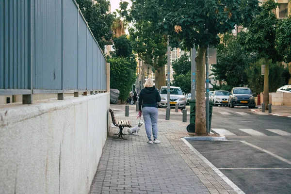 Tel Aviv Israel Noviembre 2020 Vista Personas Israelíes Identificadas Caminando — Foto de Stock