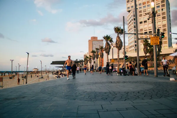 Tel Aviv Israel Noviembre 2020 Vista Personas Israelíes Identificadas Caminando — Foto de Stock