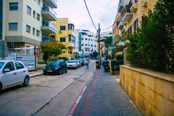 Tel Aviv Israel November 2020 Visa Oidentifierade Israeliska Människor Vandrar — Stockfoto