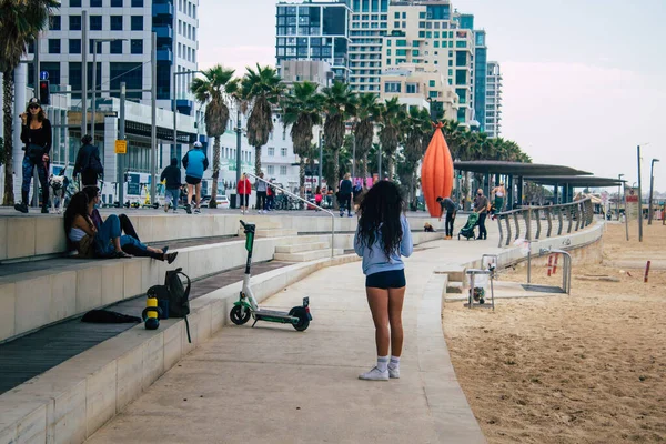 Tel Aviv Israel November 2020 Blick Auf Nicht Identifizierte Israelis — Stockfoto