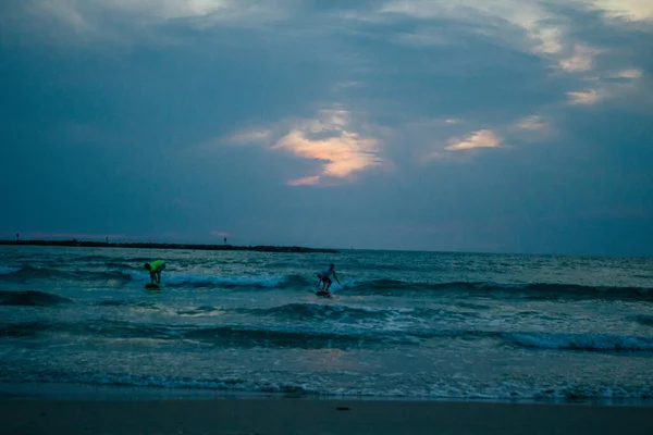 Tel Aviv Israel Listopadu 2020 Pohled Pláž Tel Avivu Během — Stock fotografie