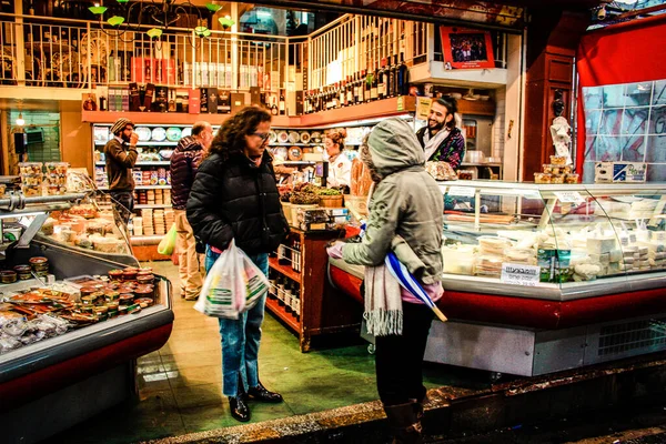 Jerozolima Izrael Maj 2019 Widok Niezidentyfikowanych Ludzi Robiących Zakupy Targu — Zdjęcie stockowe