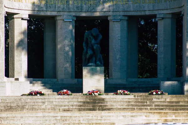 Reims Frankreich November 2020 Einweihung Des Denkmals Für Die Toten — Stockfoto
