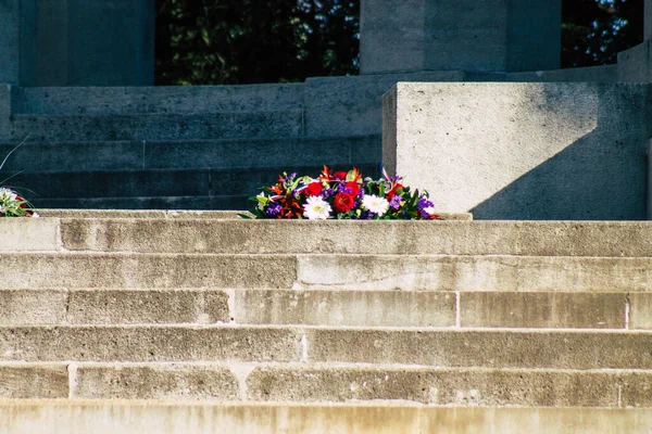 Reims France November 2020 Closeup Monument Dead Second World War — Stock Photo, Image