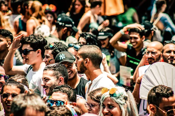 Tel Aviv Israel Junio 2019 Vista Personas Identificadas Participando Desfile — Foto de Stock