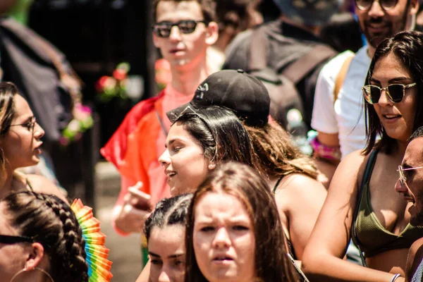 Tel Aviv Israel Junho 2019 Vista Pessoas Não Identificadas Participando — Fotografia de Stock