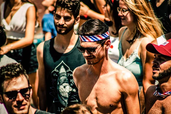 Tel Aviv Israel Junio 2019 Vista Personas Identificadas Participando Desfile — Foto de Stock