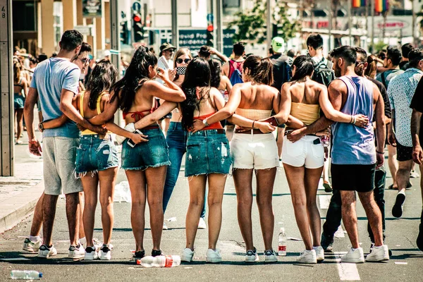 Tel Aviv Israele Giugno 2019 Veduta Persone Non Identificate Che — Foto Stock