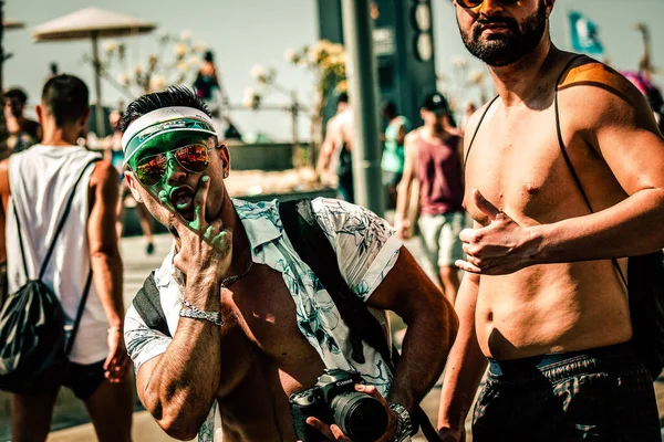 Tel Aviv Israel Junio 2019 Vista Personas Identificadas Participando Desfile — Foto de Stock