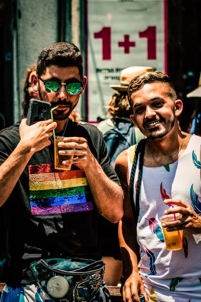 Tel Aviv Israel Junio 2019 Vista Personas Identificadas Participando Desfile — Foto de Stock