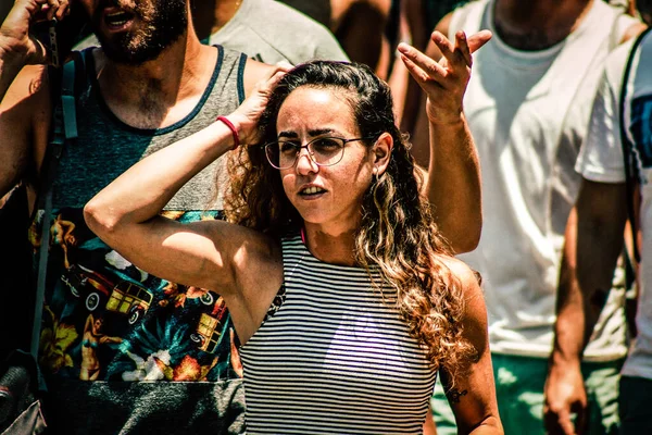 Τελ Αβίβ Ισραήλ Ιουνίου 2019 Άποψη Αγνώστων Ατόμων Που Συμμετέχουν — Φωτογραφία Αρχείου