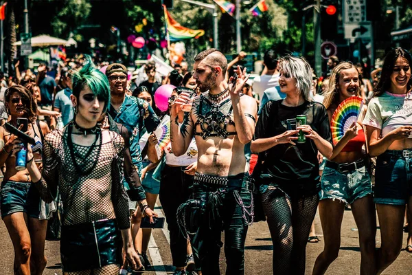 Tel Aviv Srail Haziran 2019 Cinsel Yönelim Özgürlüğü Için Lbgt — Stok fotoğraf