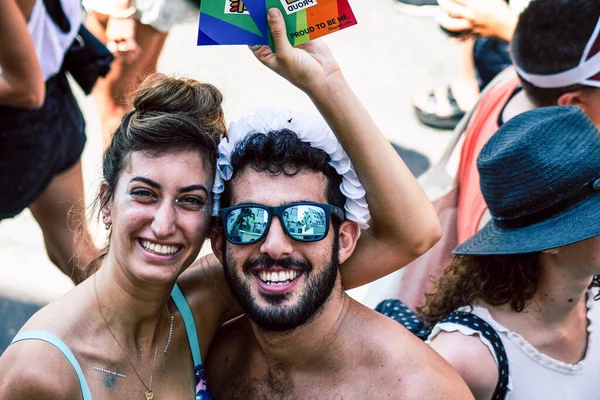 Tel Aviv Israel Junio 2019 Vista Personas Identificadas Participando Desfile —  Fotos de Stock