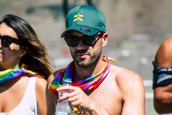 Tel Aviv Israel Junio 2019 Vista Personas Identificadas Participando Desfile — Foto de Stock