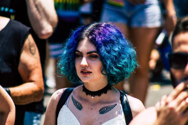 Tel Aviv Israel Junio 2019 Vista Personas Identificadas Participando Desfile —  Fotos de Stock