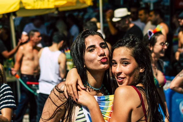 Tel Aviv Israel Junio 2019 Vista Personas Identificadas Participando Desfile — Foto de Stock