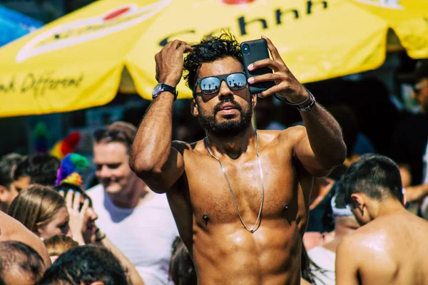 Tel Aviv Israel Junio 2019 Vista Personas Identificadas Participando Desfile — Foto de Stock