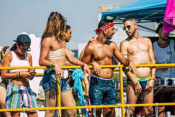 Tel Aviv Israel Junio 2019 Vista Personas Identificadas Participando Desfile — Foto de Stock