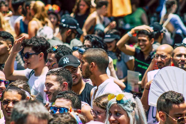 Tel Aviv Israel Junio 2019 Vista Personas Identificadas Participando Desfile —  Fotos de Stock