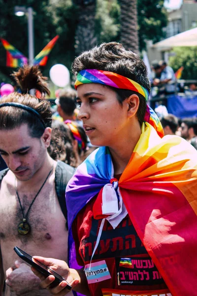 Tel Aviv Srail Haziran 2019 Cinsel Yönelim Özgürlüğü Için Lbgt — Stok fotoğraf