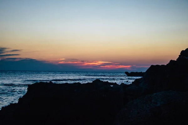 Israel November 2020 View Seascape North Israel Cloudy Sky — Stock Photo, Image