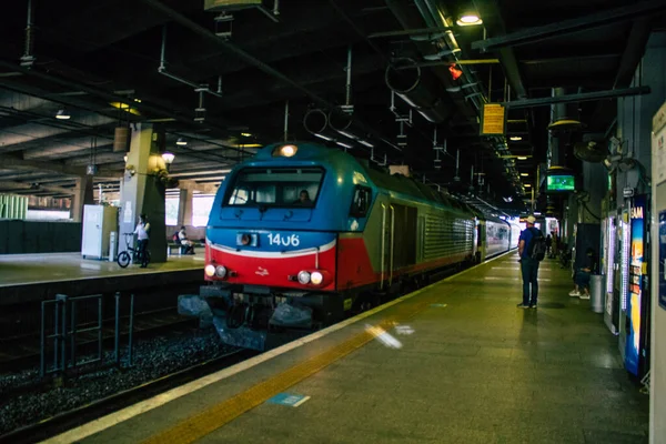 Tel Aviv Israele Novembre 2020 Veduta Della Piattaforma Della Stazione — Foto Stock