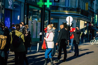 Reims France 28 Kasım 2020 Jean Castex ve Bruno LeMaire, tutukluluk evresinde dükkanların yeniden açılmasına katılan Ekonomi Bakanı