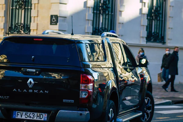 Reims França Novembro 2020 Vista Dos Carros Governo Francês Rolando — Fotografia de Stock