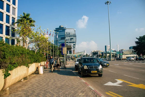 Tel Aviv Israel December 2020 Ismeretlen Izraeli Emberek Megtekintése Tel — Stock Fotó