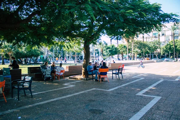 Tel Aviv Israel Dezember 2020 Blick Auf Nicht Identifizierte Israelis — Stockfoto