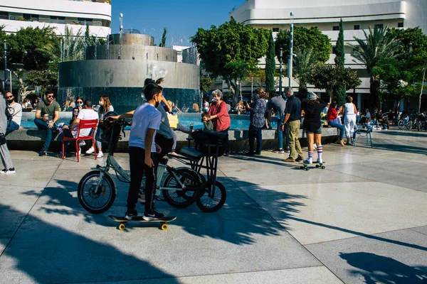 Tel Aviv Israël Décembre 2020 Vue Peuple Israélien Non Identifié — Photo