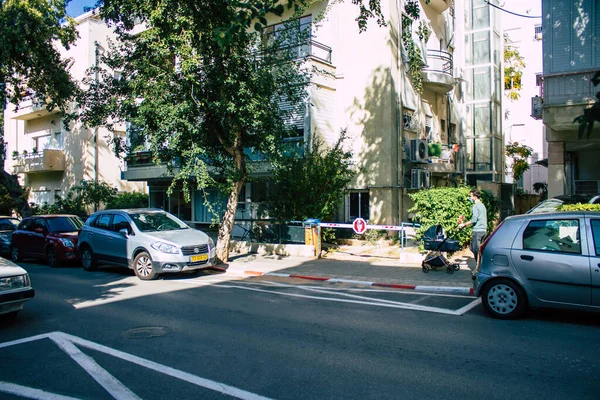 Tel Aviv Israel December 2020 Visa Oidentifierade Israeliska Människor Går — Stockfoto