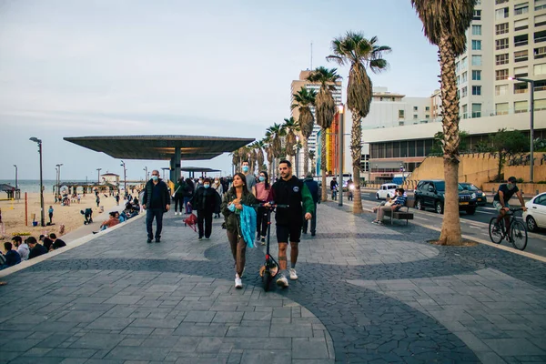 Tel Aviv Israel December 2020 Tekintse Meg Azonosítatlan Izraeli Embereket — Stock Fotó