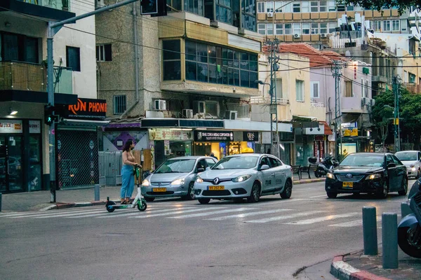 Tel Aviv Israele Dicembre 2020 Veduta Persone Non Identificate Che — Foto Stock