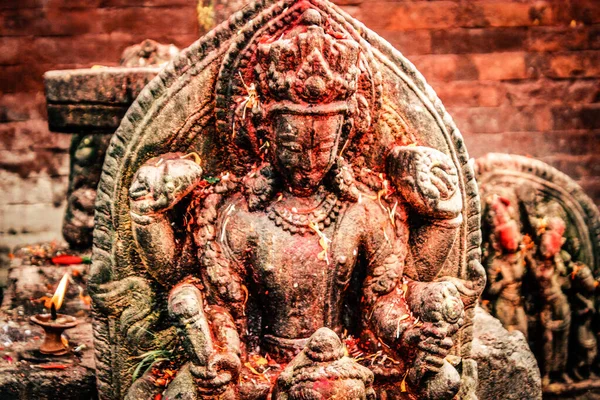 Templo Pashupatinath Criado Século Famoso Sagrado Templo Hindu Complexo Que — Fotografia de Stock