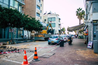 Tel Aviv İsrail 10 Aralık 2020 Tel Aviv sokaklarında Coronavirus salgını İsrail 'i vurdu.